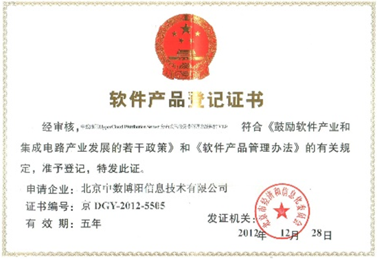 博陽雙軟企業證書